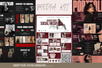 media press kit, epk,  minimalist logo design, brand luxury log, style guide