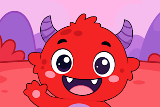 draw simple cute 2d vectors in my style