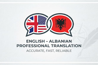 professional translation between english and albanian