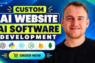 build ai websites, ai software, ai web applications, saas and custom ai products