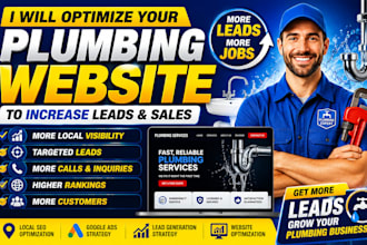 optimize your plumber website to increase leads and generate sales