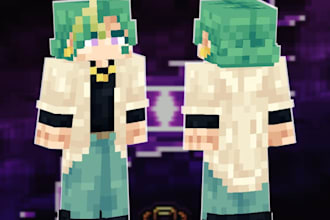 make a minecraft skin based on your request