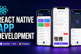 build a react native expo android app with firebase