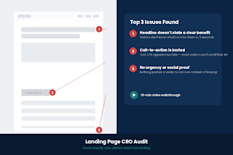 audit your landing page for conversions