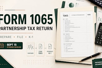 prepare and file form 1065 partnership tax return