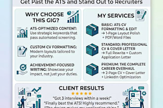 create a professional CV resume and job application letter