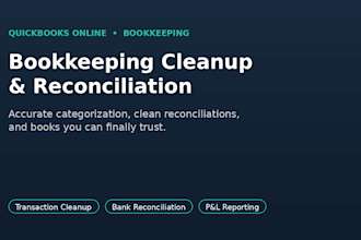 clean up and reconcile your quickbooks books