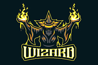 design a magical wizard school style logo inspired by fantasy world