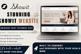 design showit website, redesign showit, customize showit, showit template