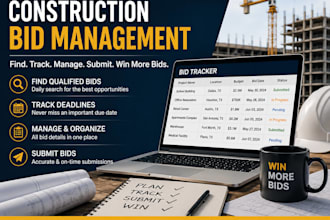 manage construction bids for contractors