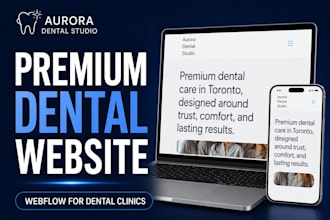 design a modern dental website in webflow