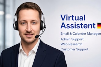 be your high quality native german virtual assistant