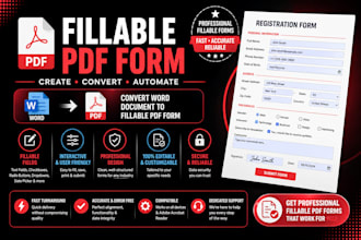 create fillable PDF form convert word document to interactive fillable PDF form