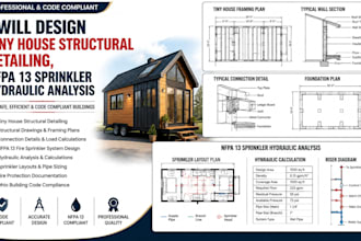 design tiny house structural detailing ohio nfpa 13 sprinkler hydraulic analysis