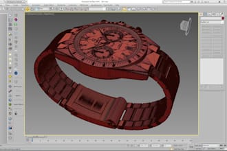 design luxury watch cad model for manufacturing prototyping and 3d printing