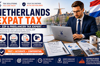prepare netherlands tax returns for expats, zzp and freelancers