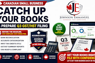 catch up your canadian small business bookkeeping and prepare q3 gst hst filing