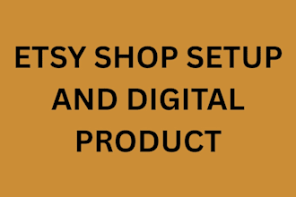 etsy shop setup etsy digital product and product optimization