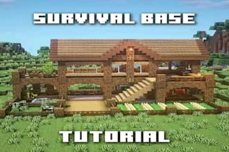 create a professional minecraft spawn build for you