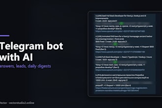 build a telegram bot with ai for your business