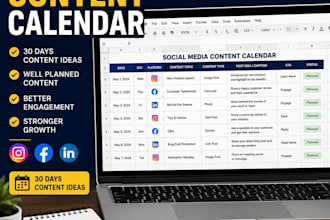 create a social media content calendar