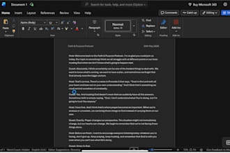 transcribe interviews, podcasts, meetings and videos