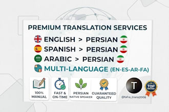 do professional english to persian translation