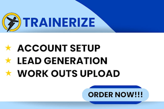 set up your trainerize account and upload workouts