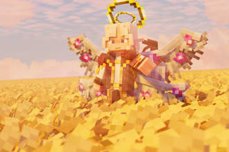 make a minecraft render based on your request
