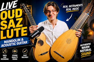 record live oud, saz, lute, mandolin andd acoustic guitar