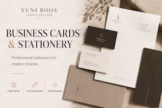 design professional business cards and stationery
