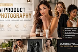 create product photography ,ai image editing ,ai models, create ai photography
