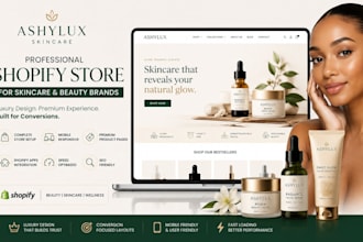 design skincare website beauty website skincare shopify store cosmetic store