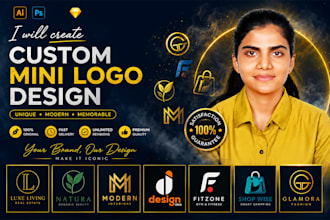 create custom mini logo design for your brand
