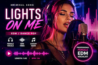 be your female edm vocalist for dance and electronic music