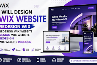 design wix website redesign wix website or revamp wix website ecommerce