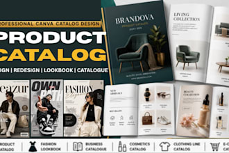 design product catalog redesgin catalog lookbook catalogue canva catalog design