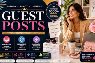 do fashion and beauty guest post with SEO backlinks