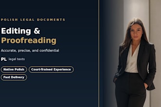 proofread and edit your polish legal or official documents