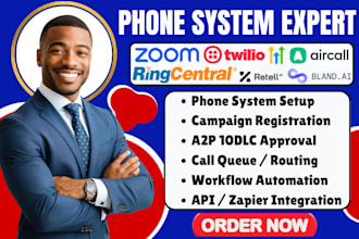 fix ringcentral zoom phone call routing twilio flex sms ivr a2p 10dlc rejection