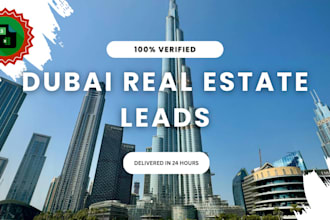 provide verified dubai real estate investor leads