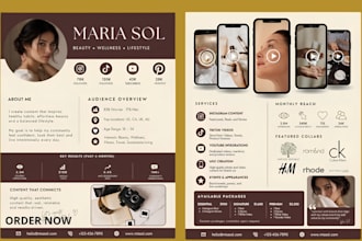 design influencer media kit, brand pitch deck,  identity kit, partnership deck