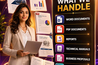 format and redesign word PDF report and manual