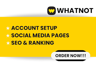 setup and optimize your whatnot store and social media pages