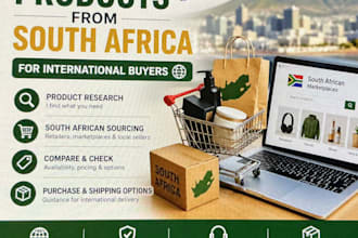 source and buy products from south africa for you