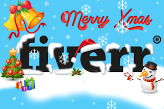 give Christmas make over for your logo