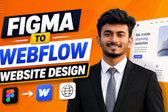 design webflow website, figma to webflow and webflow landing page
