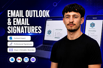 create a HTML email signature for gmail outlook, apple mail