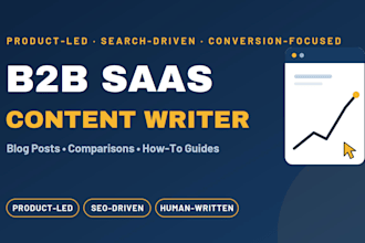write b2b saas blog posts and product led content