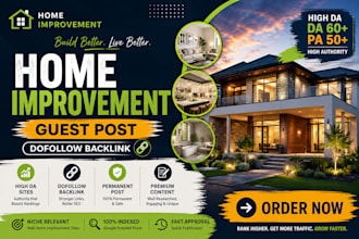 do guest post on home improvement with dofollow backlinks